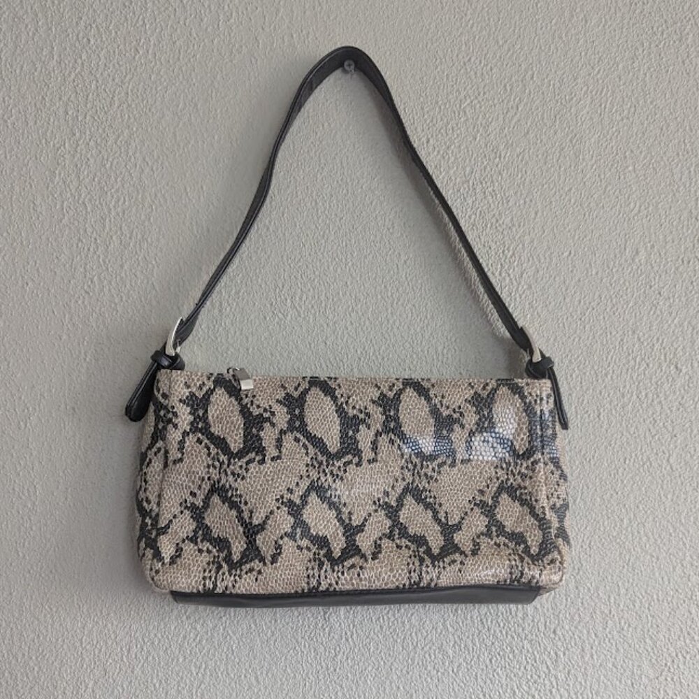 ALDO Faux Python Snakeskin Shoulder Bag | Y2K Neutral Purse